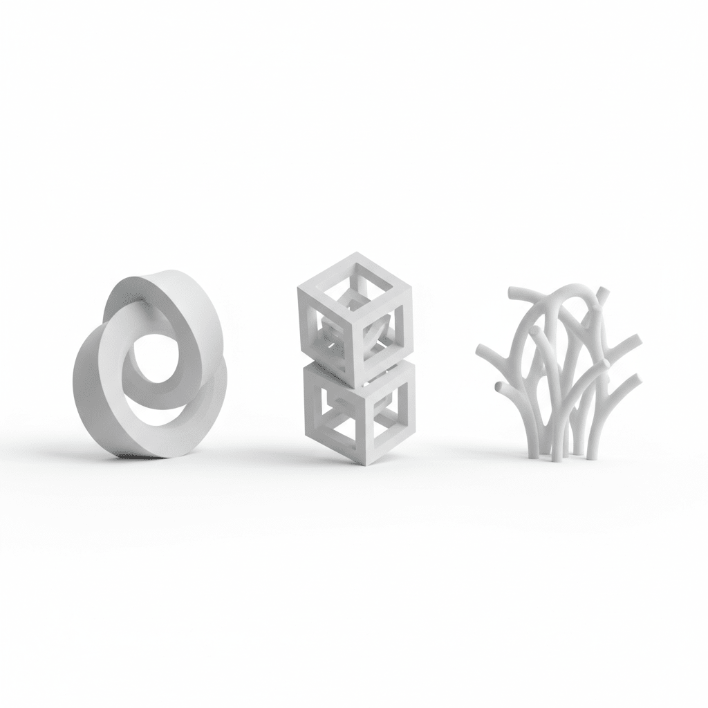 Abstract Mini Sculpture - 3 Tins