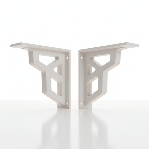 Decorative Shelf Bracket (Pair) - 3 Tins