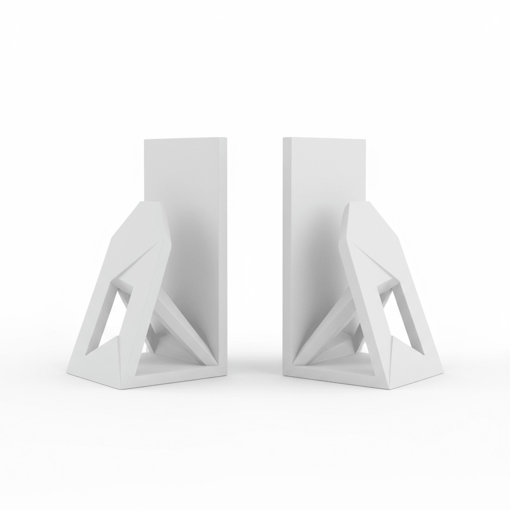 Geometric Bookends (Pair) - 3 Tins