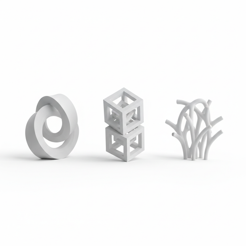 3D Printed Abstract Mini Sculpture