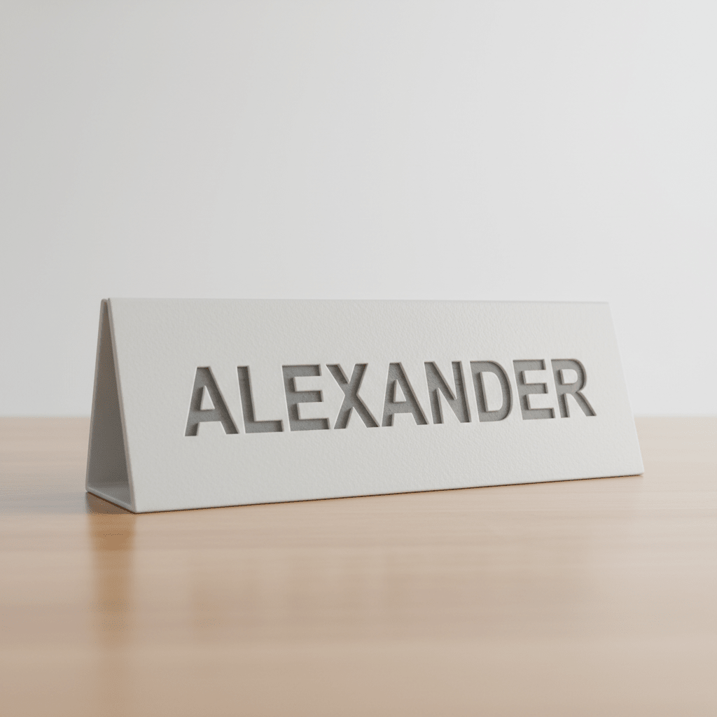 Personalised Desk Name Plate - 3 Tins