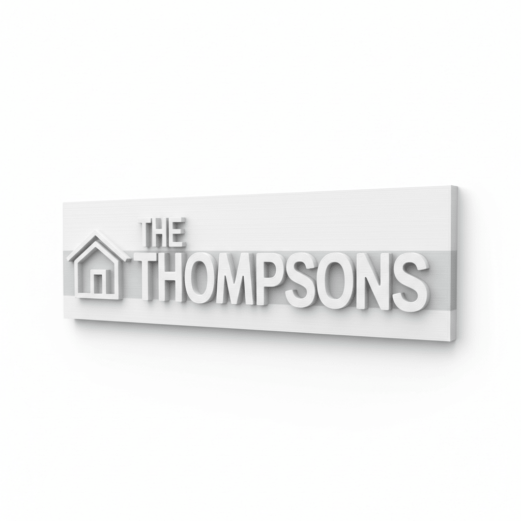 Personalised Family Name Sign - 3 Tins