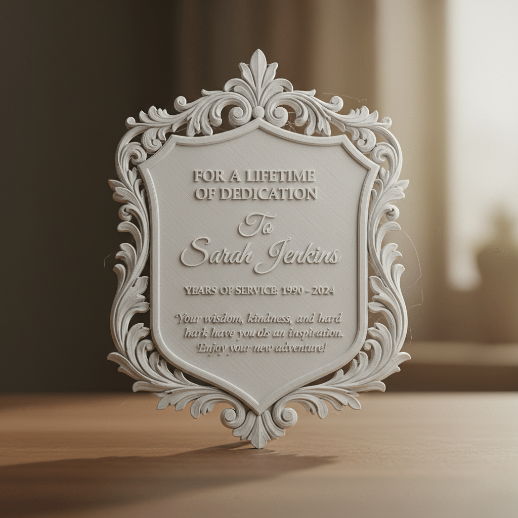 Personalised Retirement Gift Plaque - 3 Tins
