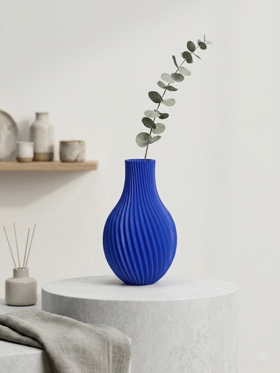 Spiral Vase - Blue - 3 Tins