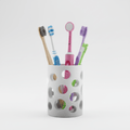 Toothbrush Holder - 3 Tins