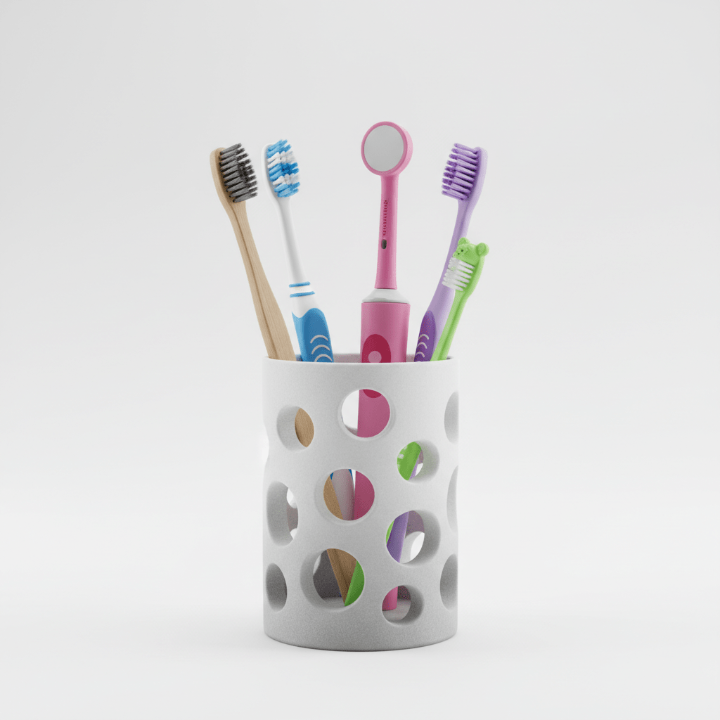 Toothbrush Holder - 3 Tins